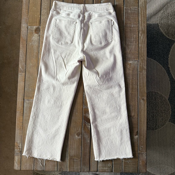 Oliver Logan Ecru Wide Leg Cropped Pants - Picture 10 of 11